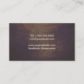 Muziekleraar Gold Piano Icon  Musical Visitekaartje (Achterkant)