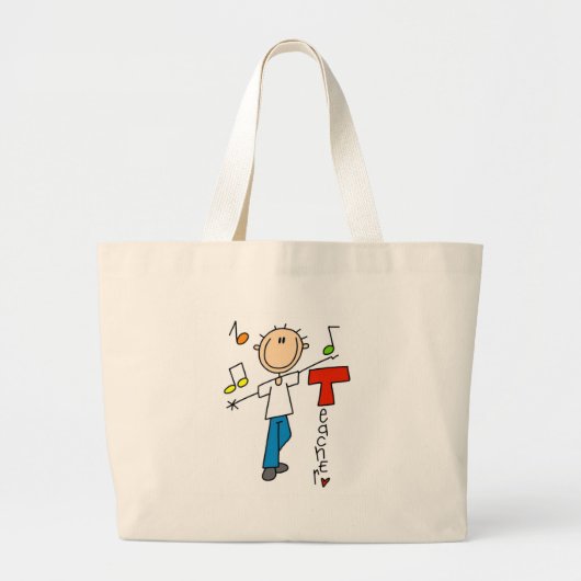 Muziekleraar Grote Tote Bag (Voorkant)
