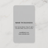 Muziekleraar Guitar Logo minimalist muzikant Wood Visitekaartje (Achterkant)