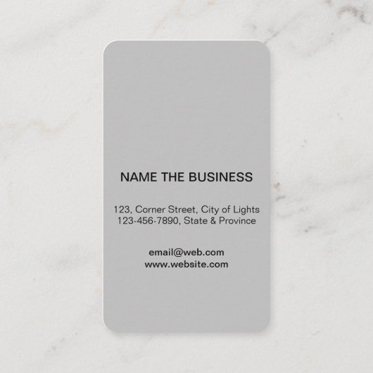 Muziekleraar Guitar Logo minimalist muzikant Wood Visitekaartje (Achterkant)