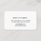 Muziekleraar Guitar Logo minimalist Visitekaartje (Achterkant)