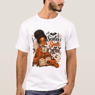 Muziekleraar Halloween Toonladders Spreuken Shirt