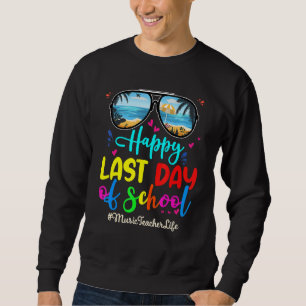 Muziekleraar Happy Last Day School-zonnebril Trui