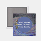 Muziekleraar Hartelijk dank voor de blauwe spiraal Magneet (Voorkant / Achterkant)