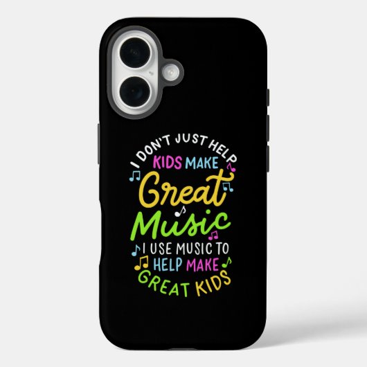 Muziekleraar - Help kinderen met muziek cadeau Case-Mate iPhone Case (Achterkant)