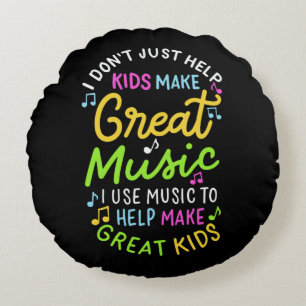 Muziekleraar - Help Kinderen Muziek Cadeau Maken Rond Kussen
