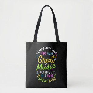 Muziekleraar - Help kinderen muziek maken cadeau Tote Bag