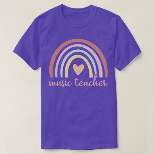 Muziekleraar I Boho Rainbow T-shirt (Design voorkant)