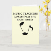 Muziekleraar Kaart (Gele Bloem)