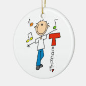 Muziekleraar Keramisch Ornament (Links)