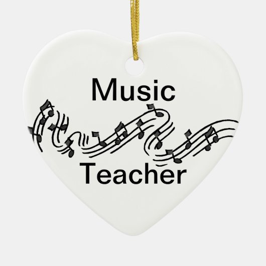 Muziekleraar Keramisch Ornament (Voorkant)