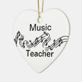 Muziekleraar Keramisch Ornament (Links)
