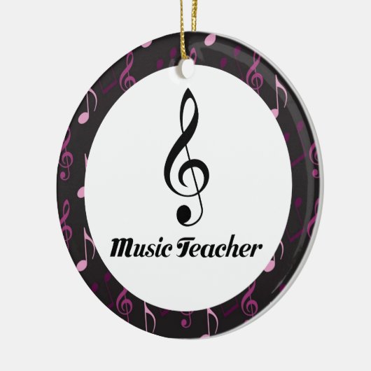 Muziekleraar Kerstmis, keepomwille Ornament (Links)