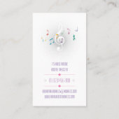 Muziekleraar | KleurenVisitekaartje Visitekaartje (Achterkant)