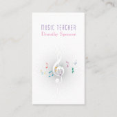 Muziekleraar | KleurenVisitekaartje Visitekaartje (Voorkant)