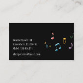 Muziekleraar | Kleurrijk Visitekaartje (Achterkant)