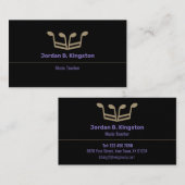 Muziekleraar Kroon Visitekaartje (Voorkant / Achterkant)