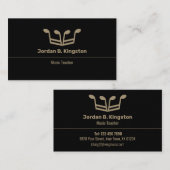 Muziekleraar Kroon Visitekaartje (Voorkant / Achterkant)
