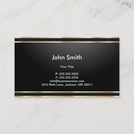 Muziekleraar Luxury Realistisch Piano Visitekaartje (Achterkant)