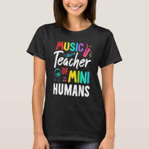 Muziekleraar Mini Humans Terug naar de school T-shirt