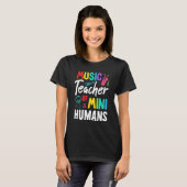 Muziekleraar Mini Humans Terug naar de school T-shirt (Voorkant volledig)