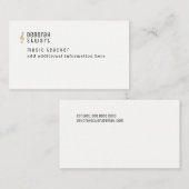 Muziekleraar minimalistisch visitekaartje (Voorkant / Achterkant)