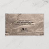 Muziekleraar Modern Bronze Elegant Piano Keys Visitekaartje (Achterkant)