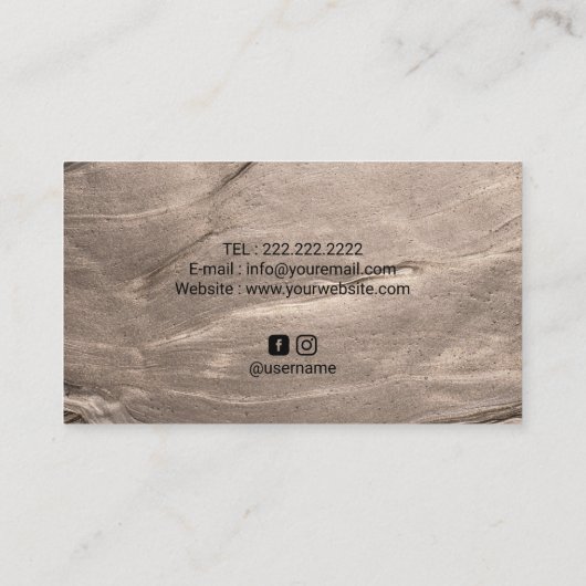 Muziekleraar Modern Bronze Elegant Piano Keys Visitekaartje (Achterkant)