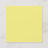 Muziekleraar muziek tutor muzieknoten vierkante visitekaartje (Achterkant)