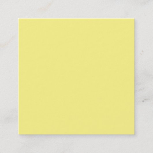 Muziekleraar muziek tutor muzieknoten vierkante visitekaartje (Achterkant)