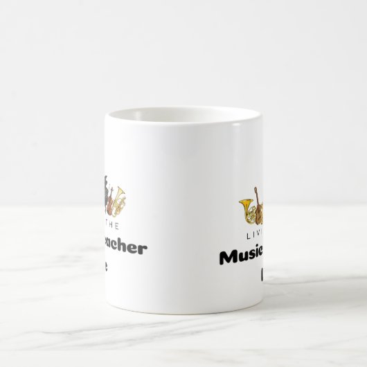 Muziekleraar Muziekinstrumenten Koffiemok (Center)