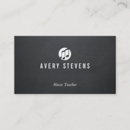 Muziekleraar, Muzieknoten, muzikant Visitekaartje