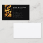 Muziekleraar Muzikale vaardigheden VintageNotes Mo Visitekaartje (Voorkant / Achterkant)