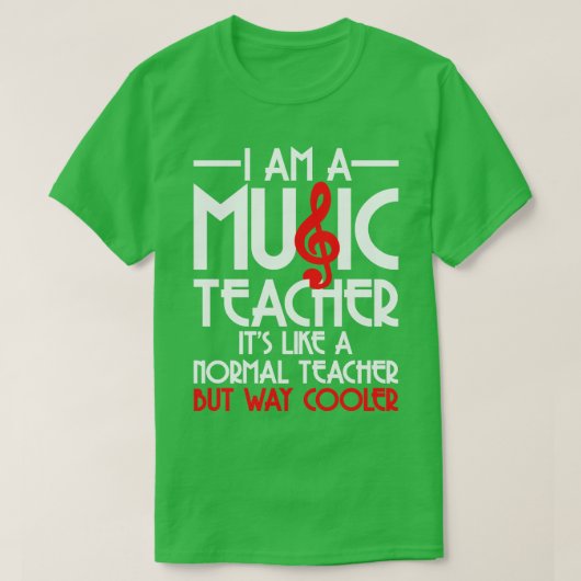 Muziekleraar Muzikant 6 T-shirt (Design voorkant)