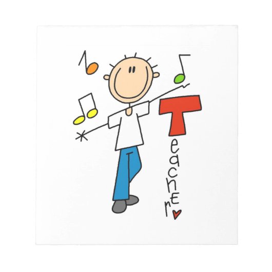 Muziekleraar Notitieblok (Voorkant)