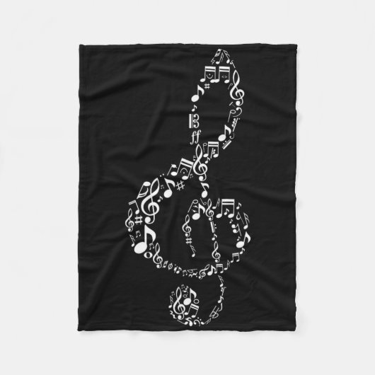 Muziekleraar Notities Muzikant Fleece Deken (Voorkant)