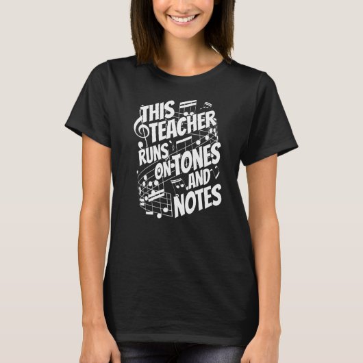 Muziekleraar Onderwijs T-shirt (Voorkant)