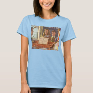 Muziekleraar Oude Stijl die Studenten Leert Zingen T-shirt