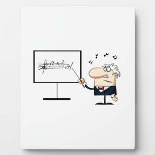 muziekleraar ouder man grafisch fotoplaat