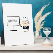 muziekleraar ouder man grafisch fotoplaat (Zijkant)