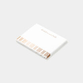 Muziekleraar Pianist Gold Grand Piano Keys Post-it® Notes (Schuin)