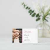Muziekleraar | Pianist Visitekaartje (Staand voorkant)