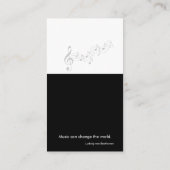 Muziekleraar | Pianist Visitekaartje (Achterkant)