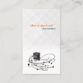 Muziekleraar | Pianist Visitekaartje (Achterkant)