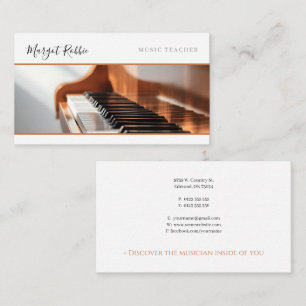 Muziekleraar   Pianist Visitekaartje