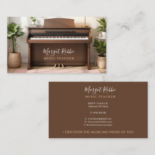 Muziekleraar   Pianist Visitekaartje