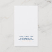 Muziekleraar Piano Guitar Visitekaartje (Achterkant)