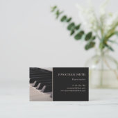 Muziekleraar Piano Keys Professioneel Visitekaartje (Staand voorkant)