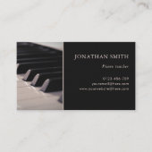 Muziekleraar Piano Keys Professioneel Visitekaartje (Voorkant)