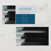 Muziekleraar | Piano Keys Visitekaartje (Voorkant / Achterkant)